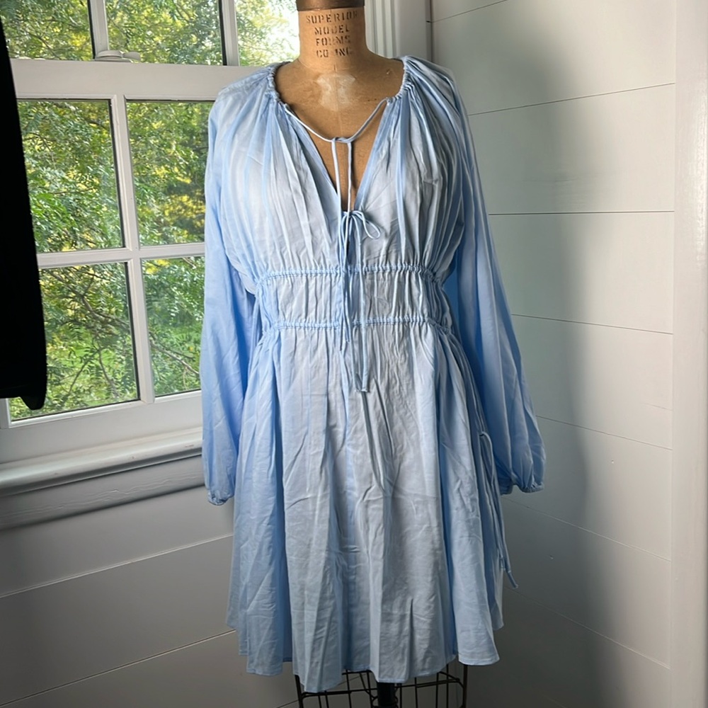 H&M light blue dress